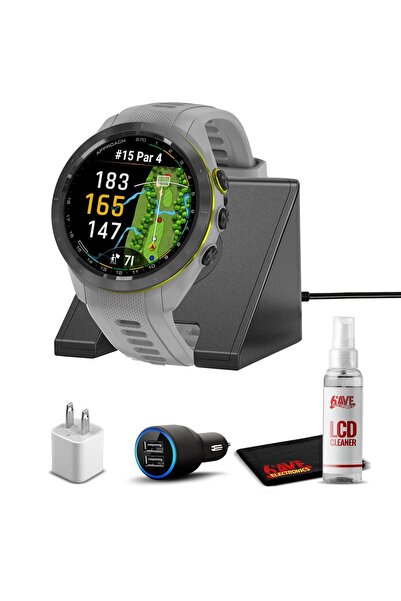 Garmin Approach S70 (Gri, 42 mm) GPS GPS Saati AMOLED Ekran, Şarj Standı, Ara...