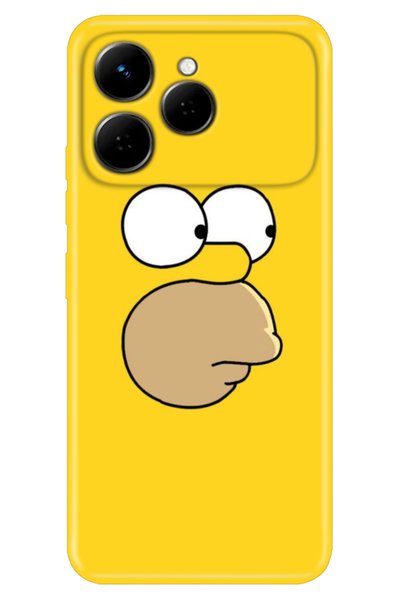 TECNO Case for Spark 40 4g (Km5N) Color Silicone Printed Tpu Simpson