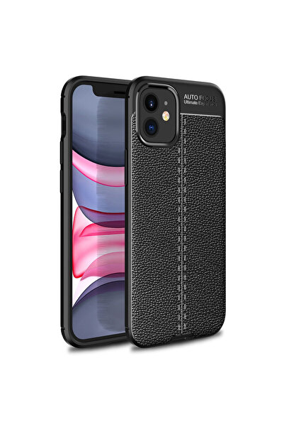 ceppark غطاء Newface لهاتف iPhone 12 Mini بتركيز تلقائي - أسود