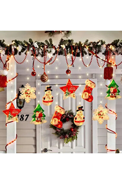 OEM Christmas LED Curtain 3 m – 10 Figurines, Interconnectable, Indoor & Outdoor, Energy-efficient LED