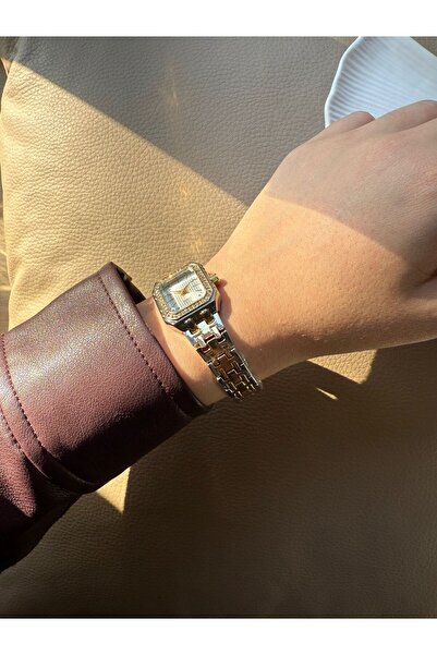 rubsey Retro Minimal Metal Cord Vintage Women's Wristwatch with Stones