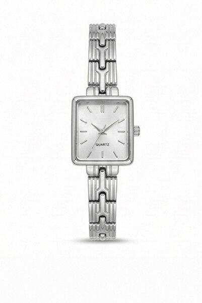 İnogge Gumoss Silver Case Silver Band White Dial Women's Wristwatch