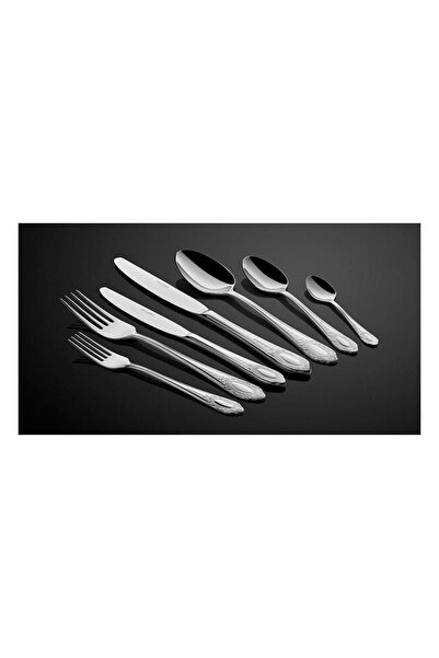 LAMEDORE Elegance Cutlery 89 Parça Çatal Bıçak Seti Gümüş