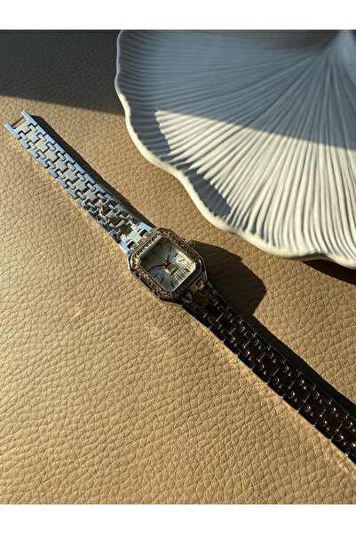 rubsey Retro Minimal Metal Cord Vintage Women's Wristwatch with Stones