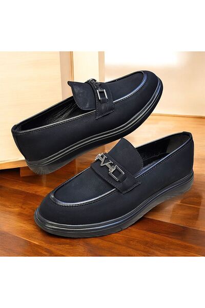 KAFKASLAR AYAKKABI TOKA DETAYLI MAT SİYAH ERKEK OXFORT LAOFER MODEL İPSİZ KLA...