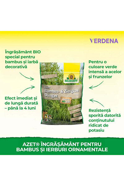 NEUDORF Neudorff Azet Fertilizer for Bamboo & Ornamental Grasses, 1.75 kg