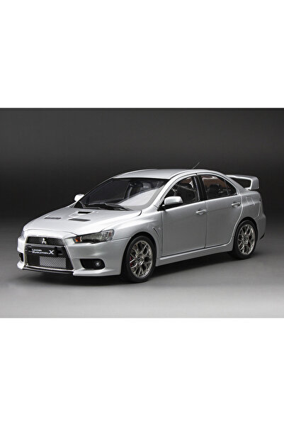 SUN STAR MODEL Macheta auto, Mitsubishi Lancer Evolution X - Argintiu metalizat (utilaje noi) 1:18