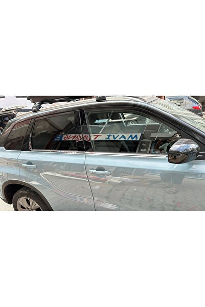 Kml34tuning55 Suzuki Vitara 2016-2024 Cam Çıtası 4 Parça Krom Paslanmaz Çelik