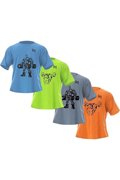 Alcoach Men's Oversized Bodybuilding Athletic T-Shirt