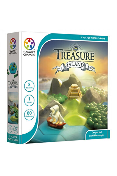 Smart Games - Treasure Island, logic game with 80 challenges, 8+ years