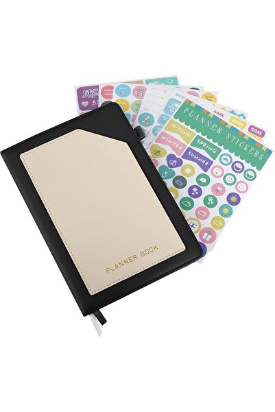 Baytion Weekly Planner Undated A5 Weekly & Monthly Planner - Black