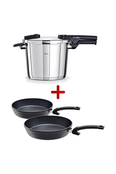 Fissler Vitaquick Glossy Düdüklü Tencere 6.0l ve Adamant Comfort Tava Seti 24...