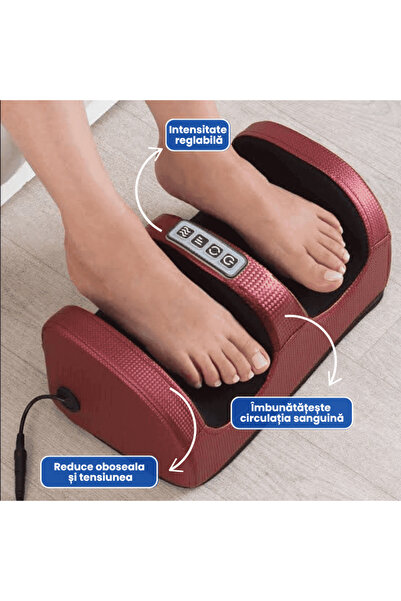 OferteTop Electric Foot, Sole and Ankle Massager with Heating and Adjustable Intensity