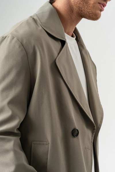 go gang own Κοντό παλτό Stonelane διπλό πέτο με γιακά