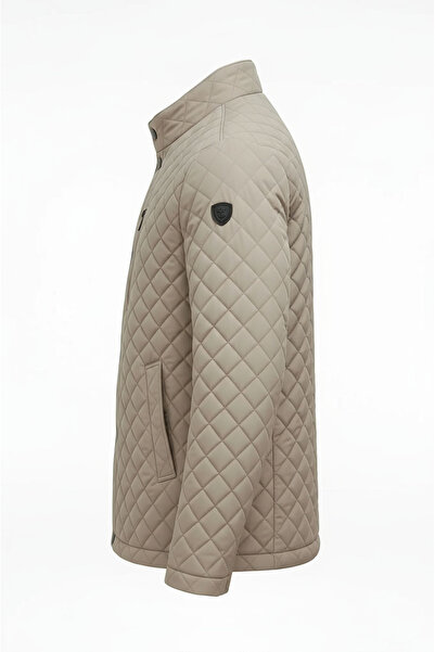 CIVILTIPOLO Чоловічий капітон Regular Fit з внутрішньою підкладкою, кишенями на блискавці, водовідштовхувальний, базовий повсякденний стиль, куртка