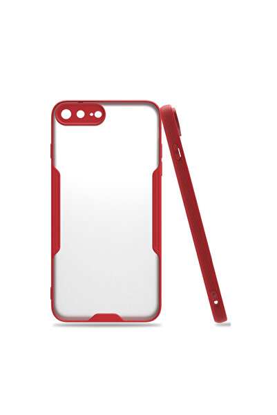 ceppark Newface iPhone 7 Plus Case Platinum Silicone - Red