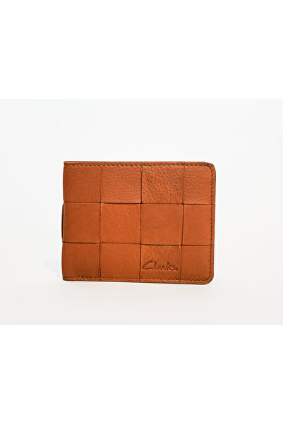 CLARKS Men's Tan Medium Leather Wallets