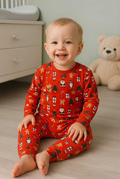 kidsense New Year Christmas Themed Baby Pajama Set
