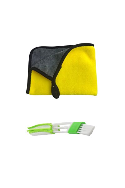 OEM Microfiber cloth 30x40cm + Fine hair brush with multiple microfiber heads, car cleaning, trucks