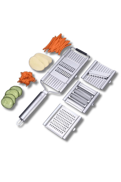 OferteTop Professional 4-in-1 Stainless Steel Grater for Fruits and Vegetables