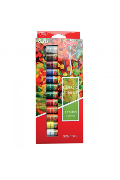 Daco Acrylic Colors Set 12 colors x 12 ml