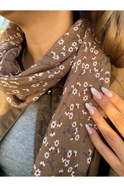 kurukafagift Shawl Scarf with Tiny Floral Pattern