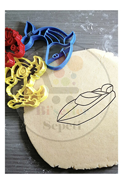 Bi'şeyler Sepeti قالب كوكيز على شكل قارب سريع