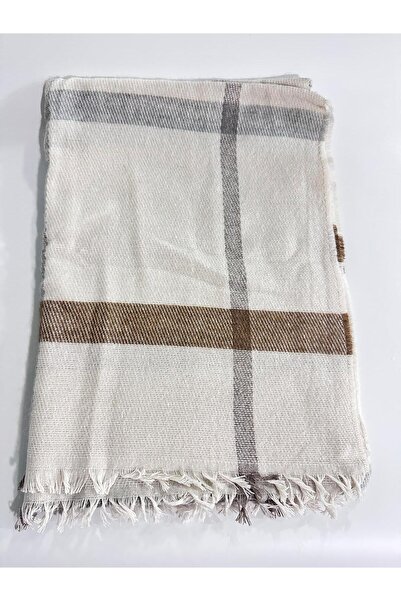 MODAM HİFA Patterned Shoulder Shawl Scarf Shawl Winter Women's Shawl Plaid Scarf