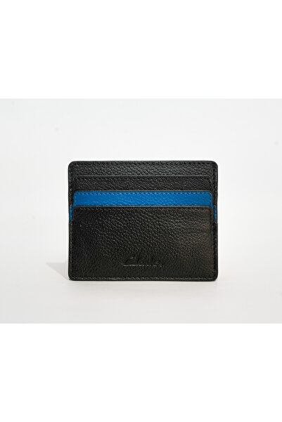 CLARKS Men's Black Medium Leather Wallets