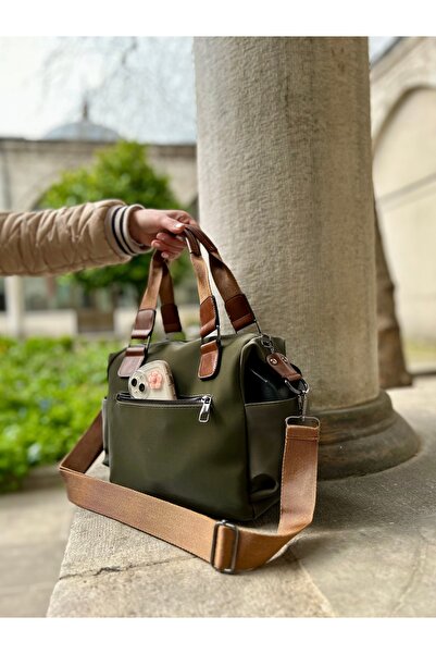 By Hakan Sn 1383 Women's Handbag Shoulder Bag Green Taba