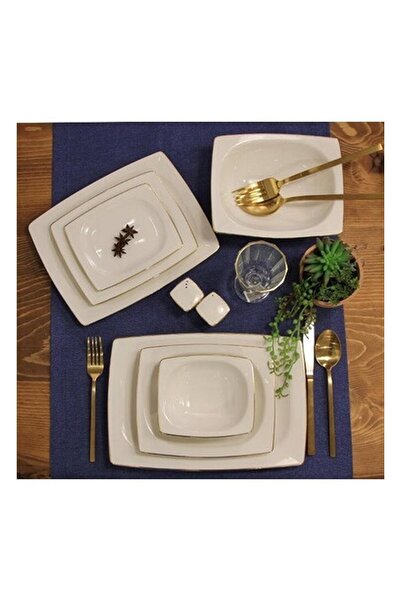 Porland Altın Yaldız 12 Kişilik Yemek Takımı 57 Parça