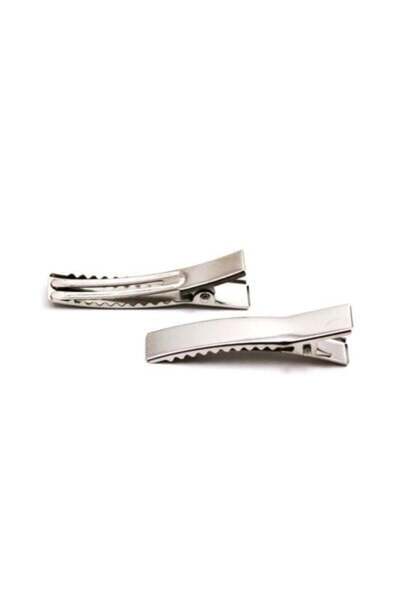 COLORFULLCLİPS Ecru Colored Plush Bow Clip Buckle – 5 cm