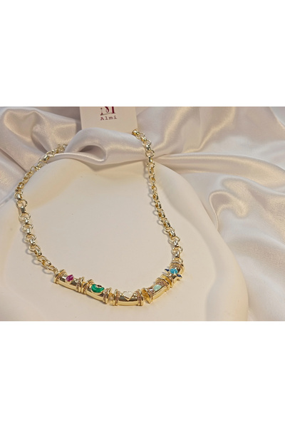 XUPING JEWELRY 14 K Kaplama Özel Seri Renkli Plaka Kolye