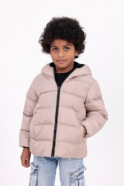 ROBA KIDS Jachetă și haină gonflabilă pentru băiat și fete, lână interioară, cu glugă, cu buzunar, iarnă, RB-400