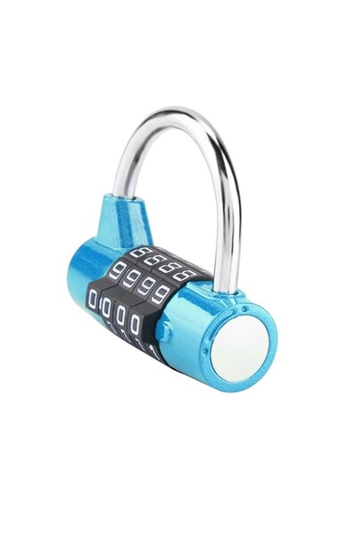 OEM 4-digit blue combination lock for hand luggage, trolley, bag