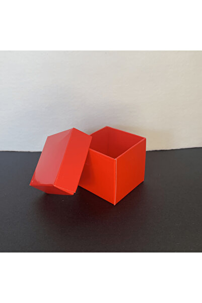 Güven Asetat Kutu Market 5x5x5 Kırmızı Komple Karton Kutu (20 adet)