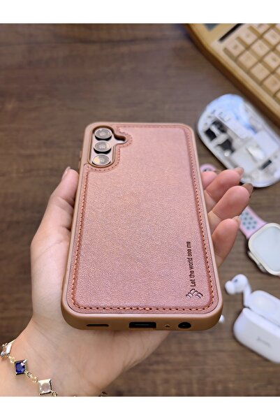 MTL Samsung Galaxy S24 Compatible Premium Leather Textured Shock-Resistant Nasal Silicone Case