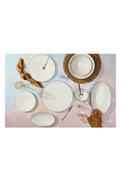 Porland Illusion Platin 60 Parça 12 Kişilik Yemek Takımı