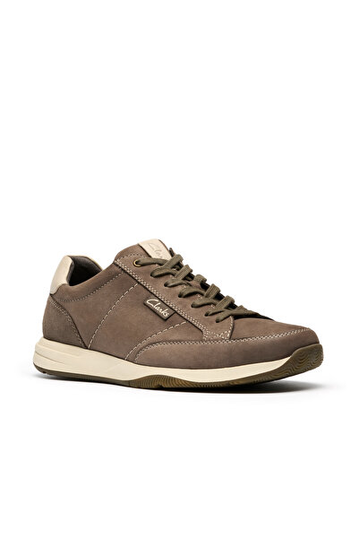 CLARKS حذاء تاون فيو رمادي برباط للرجال