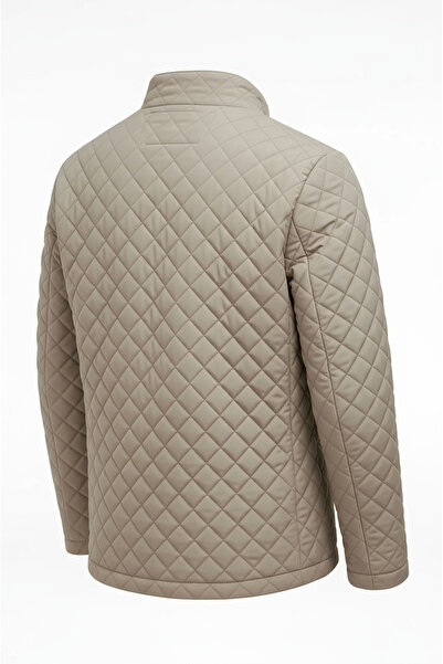 CIVILTIPOLO Чоловічий капітон Regular Fit з внутрішньою підкладкою, кишенями на блискавці, водовідштовхувальний, базовий повсякденний стиль, куртка