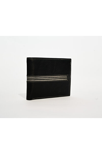 CLARKS Men's Black Accent Leather Wallets