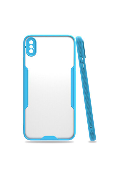 ceppark Newface iPhone XS Max Case Platinum Silicone - Blue