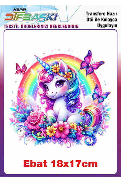 F17 Ajans Unicorn Ütü ile Yapışan Tekstil Baskısı