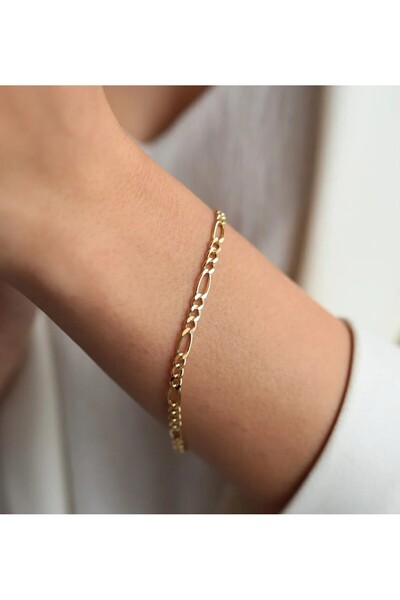 Hakan Güler Kuyumculuk Altın Hediyelik Figaro Model Bilezik