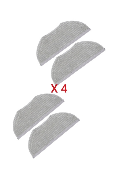 LİN GRUP Dreame H40 robot süpürge uyumlu 4 adet mop paspas bezi