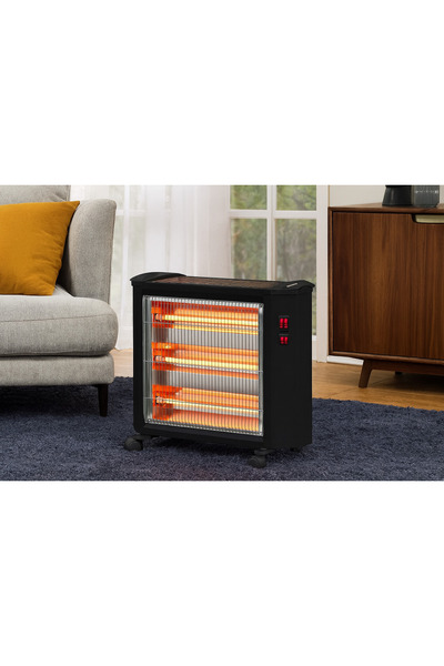 hoffmans Radiator Electric - 1600W, 4 Tuburi Quartz, 4 Trepte, Protectie Impotriva Rasturnarii