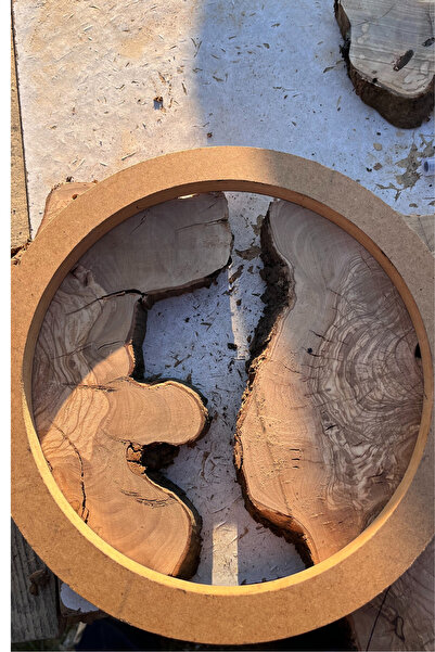 Genel Markalar Ham Zeytin Ağacı Parçaları 2’li Set – 3 cm, Planyalı, Kurutulmuş, İşleme Hazır