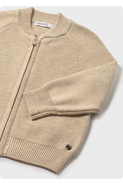 MAYORAL Boy's Knitted Sweater Cardigan Beige