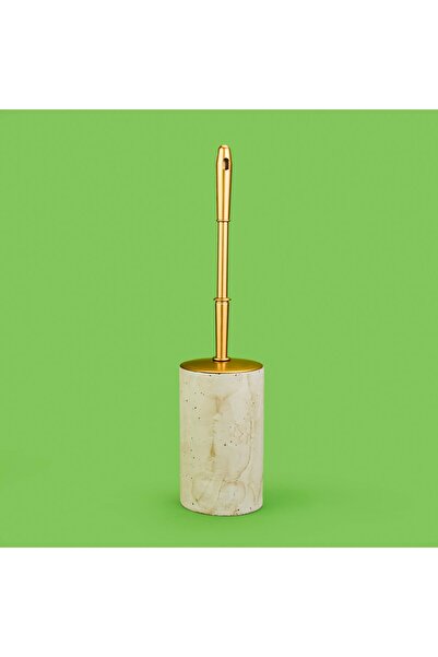 ASPARTAM Perie de toaletă cu aspect travertin - gri