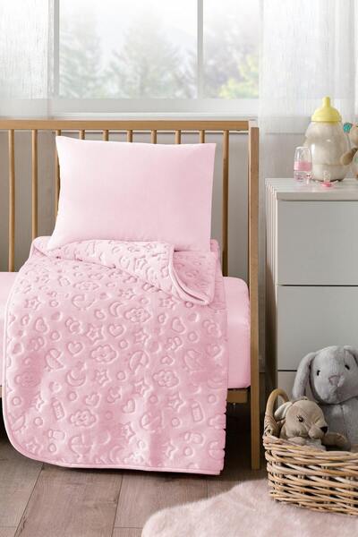 Özdilek Embos Bebek Battaniyesi 100x120 cm Pembe